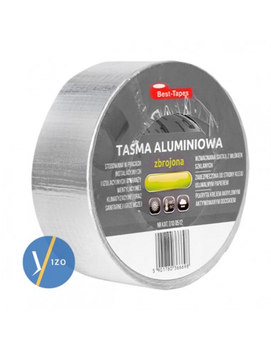 Taśma paroizolacyjna aluminiowa zbrojona 50mm x 50mb