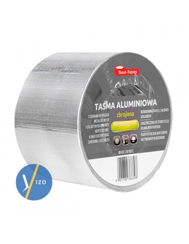 Taśma paroizolacyjna aluminiowa zbrojona 96mm x 45mb