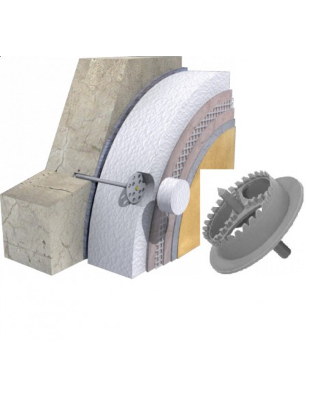 KOŁEK / KOŁKI DO STYROPIANU / WEŁNY KOELNER KI-200M GR.20 cm trzpień metalowy