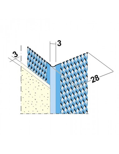 Listwa podtynowa prowadząca Protektor 6 mm 300 cm