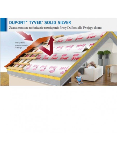 Membrana dachowa Tyvek Solid Silver (84 g/m2)