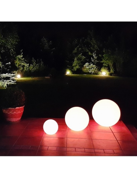 Kula ogrodowa LED SOLARNA RGB 40 cm