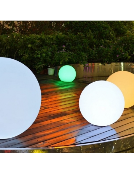 Kula ogrodowa LED SOLARNA RGB 40 cm