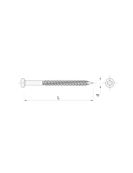 Wkręty RawlPlug R-WBT-61120 (100 szt.)