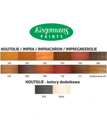 Olej do tarasów Koopmans HOUTOLIE bezbarwny UV 5 l.