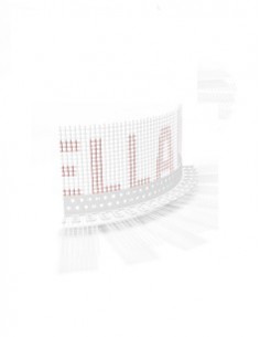 Narożnik łukowy PCV z siatką Bella Plast 10x10 250 cm.